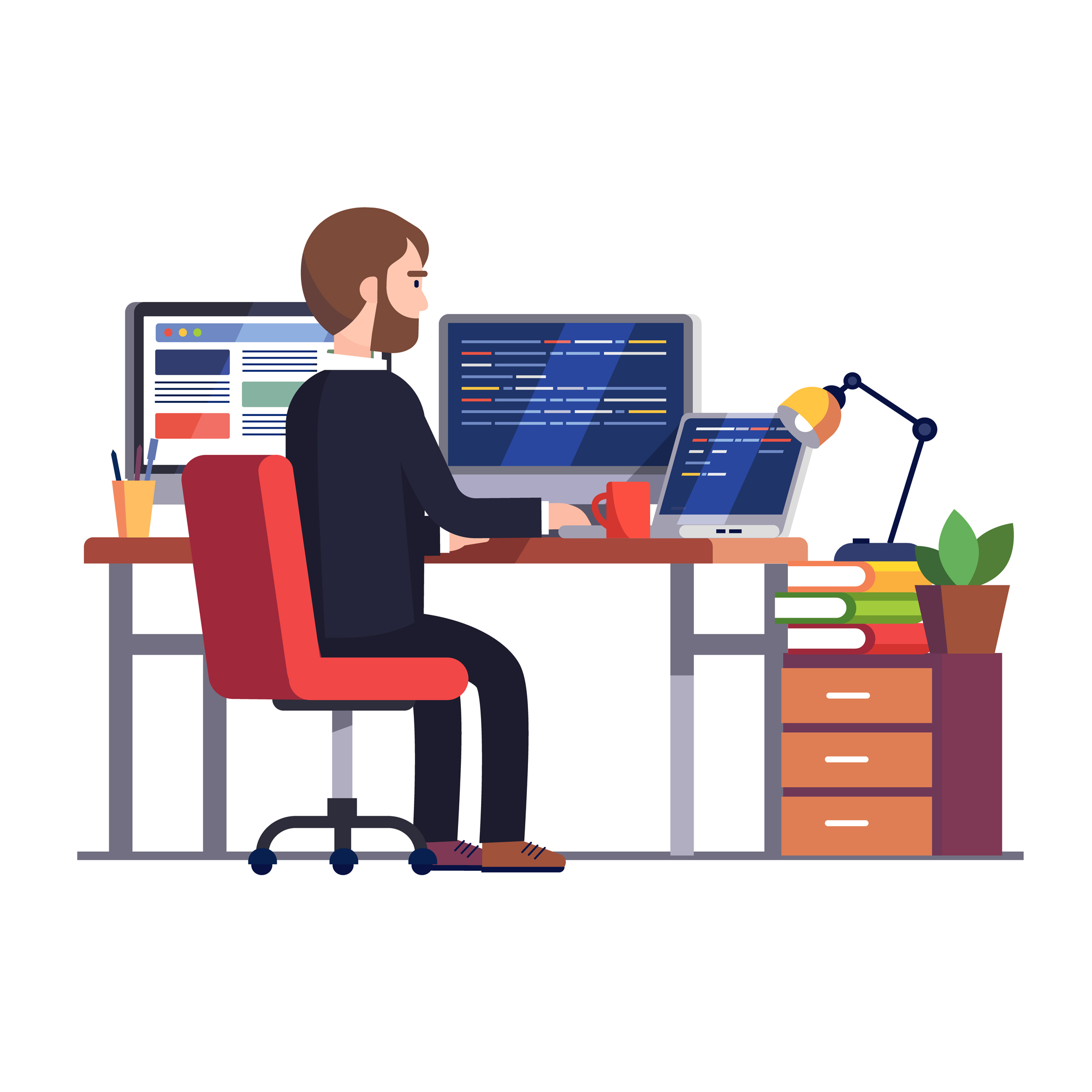 Web Development Illustration